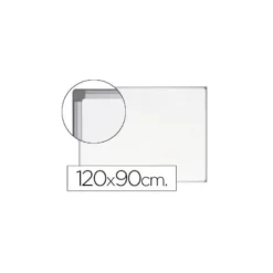 Pizarra Blanca Vitrificada Magnetica Earth-it con marco de aluminio 120x90 Bi-Office