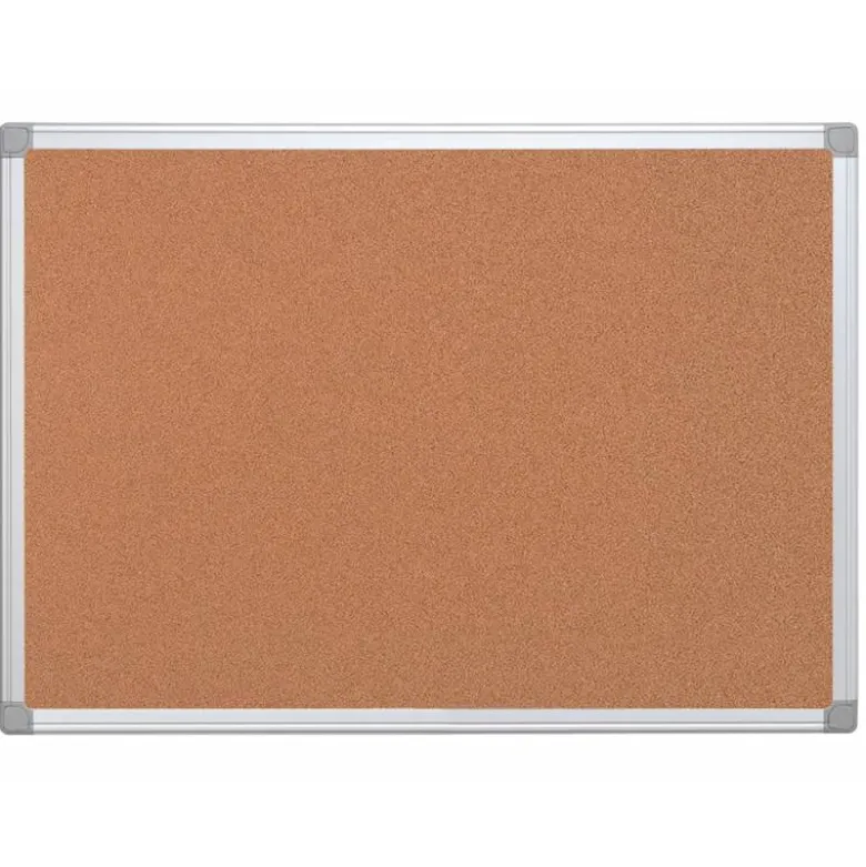 Pizarra corcho q-connect marco de aluminio 150x100 cm 5 mm