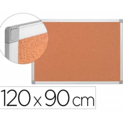 Pizarra corcho q-connect marco de aluminio 200x100 cm 5 mm