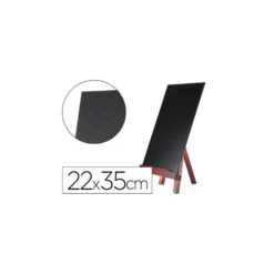 Pizarra Liderpapel con caballete negra madera 22x35 cm