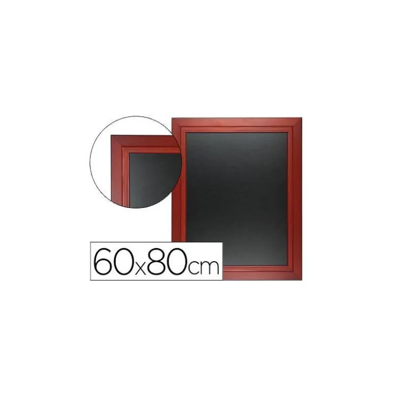 Pizarra Liderpapel mural negra de madera 60x80 cm