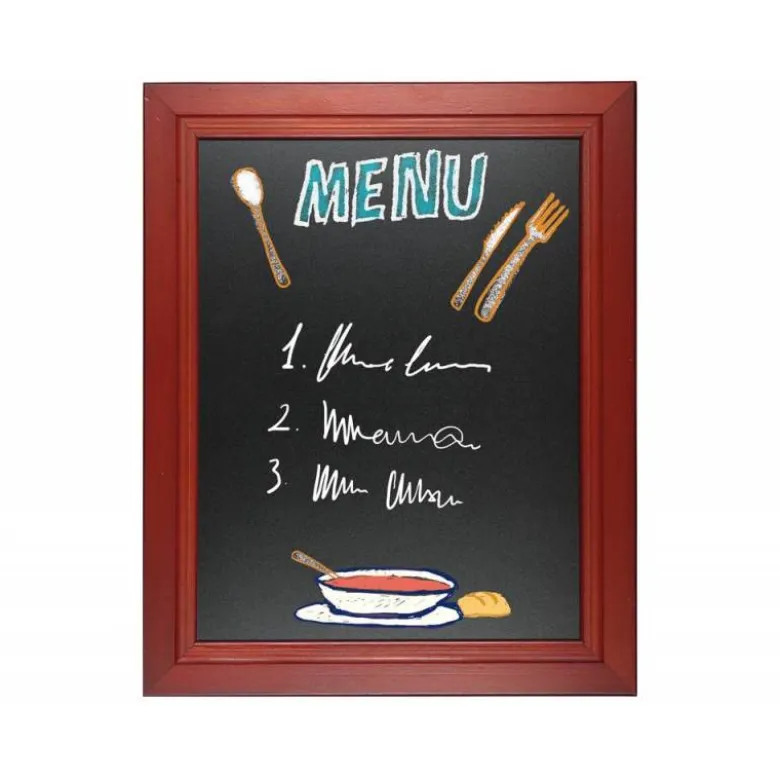 Pizarra Liderpapel mural negra de madera 60x80 cm
