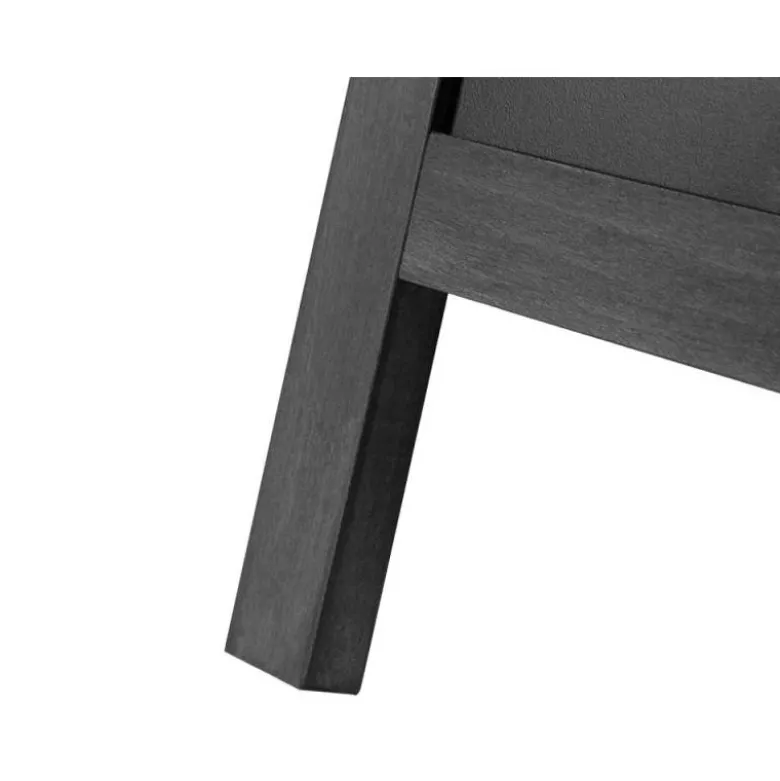Pizarra Liderpapel negra de madera para suelo 75x135x52 cm