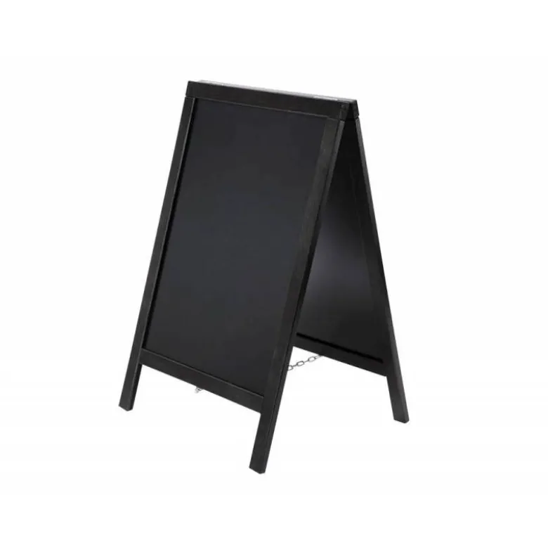 Pizarra Liderpapel negra madera para el suelo 55x85x52 cm