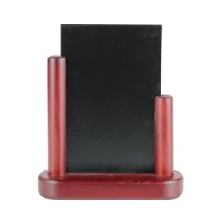 Pizarra sobremesa Liderpapel negra doble cara de madera 10x15 cm