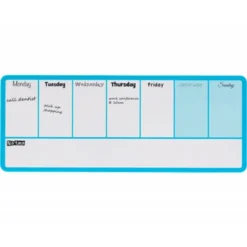 PLANIFICADOR SEMANAL NOBO MAGNETICO COLOR AZUL 140X360 MM