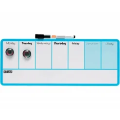 PLANIFICADOR SEMANAL NOBO MAGNETICO COLOR AZUL 140X360 MM