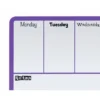PLANIFICADOR SEMANAL NOBO MAGNETICO COLOR VIOLETA 140X360 MM