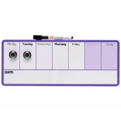 PLANIFICADOR SEMANAL NOBO MAGNETICO COLOR VIOLETA 140X360 MM