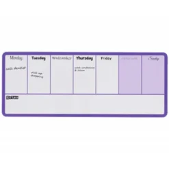 PLANIFICADOR SEMANAL NOBO MAGNETICO COLOR VIOLETA 140X360 MM