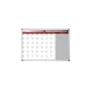 PLANNING MAGNETICO BI-OFFICE MENSUAL LACADO MARCO ALUMINIO ROTULABLE 60X45 CM