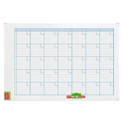 Planning Mensual Rotulable Magnético 90x60 cm Nobo