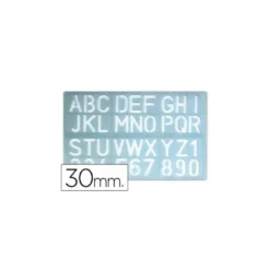 Plantilla Liderpapel rotulacion 1600 letras y numeros 30 mm