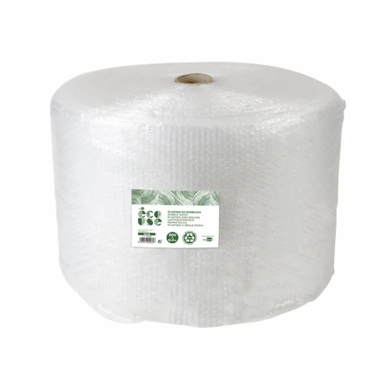 PLASTICO BURBUJA LIDERPAPEL ECOUSE 0.40X200M 30% DE PLASTICO RECICLADO