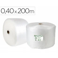 PLASTICO BURBUJA LIDERPAPEL ECOUSE 0.40X200M 30% DE PLASTICO RECICLADO