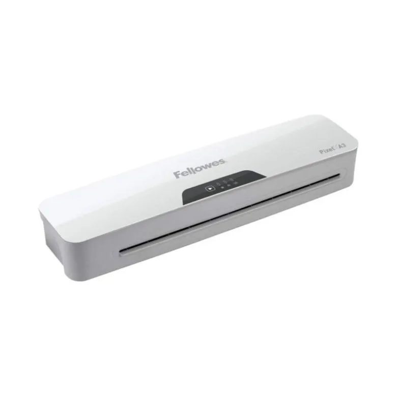 PLASTIFICADORA FELLOWES PIXEL A3 2 RODILLOS SISTEMA ANTIATASCO APAGADO AUTOMATICO HASTA 125 MC
