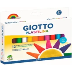 PLASTILINA GIOTTO COLORES CLASICOS CAJA DE 12 UNIDADES COLORES SURTIDOS