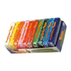 Plastilina Jovi colores surtidos pequeña paquete 10 colores 50 gr