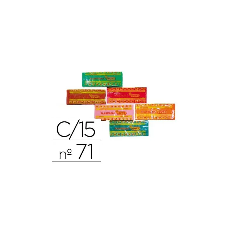 Plastilina Jovi Colores surtidos mediano Caja 15 150 gr