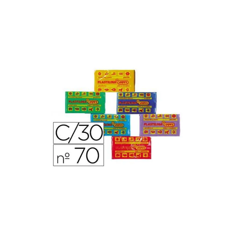 Plastilina Jovi colores surtidos pequeña Caja 30 50 gr