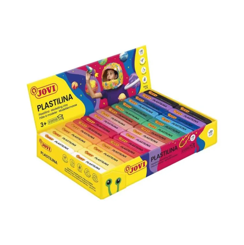 Plastilina Jovi colores surtidos pequeña Caja 30 50 gr