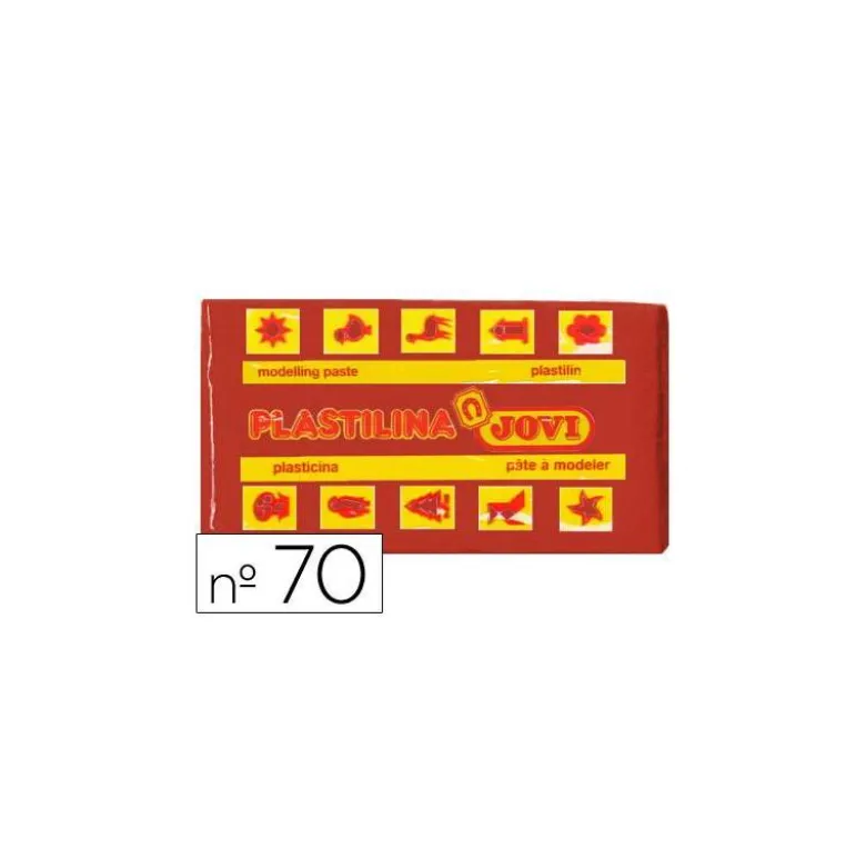 Plastilina Jovi color marron pequeña 50 gr
