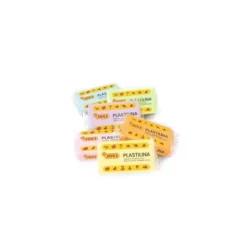 PLASTILINA JOVI 70 SURTIDA TAMAÑO PEQUEÑO COLORES PASTEL SURTIDOS CAJA DE 6 UNIDADES 50 GR