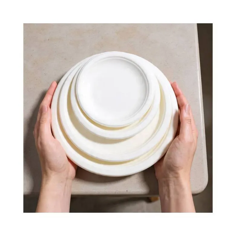 PLATO DE FIBRA BIO 15 CM DIAMETRO PAQUETE DE 50 UNIDADES