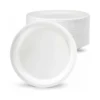 PLATO DE FIBRA BIO 26 CM PAQUETE DE 50 UNIDADES