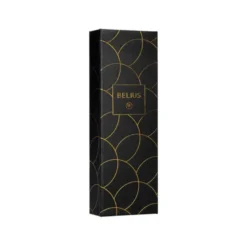 PLUMA BELIUS PASSION DOR ALUMINIO TEXTURA CEPILLADA COLOR NEGRO Y DORADO TINTA AZUL CAJA DE DISEÑO