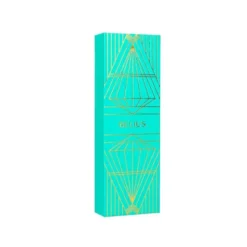PLUMA BELIUS SOIREE ALUMINIO COLOR ART DECO TURQUESA Y DORADO TINTA AZUL CAJA DE DISEÑO