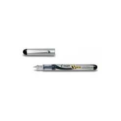 Pluma pilot v pen silver desechable negro svp-4wb