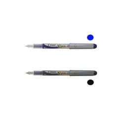 Pluma pilot v pen silver desechable negro svp-4wb