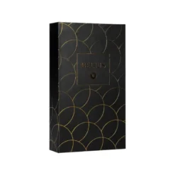 PLUMA Y ESTUCHE CUERO BELIUS PASSION DOR ALUMINIO TEXTURA CEPILLADA COLOR NEGRO Y DORADO TINTA AZUL CAJA DISEÑO