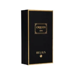 PLUMA Y FRASCO DE TINTA BELIUS ORIGEN 1995 ALUMINIO TEXTURA CEPILLADA COLOR NEGRO TINTA NEGRA CAJA DISEÑO