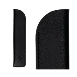 PLUMA Y FUNDA DE SIMILPIEL BELIUS SPACE B COLOR MINIMALISTA NEGRO TINTA AZUL CAJA DE DISEÑO