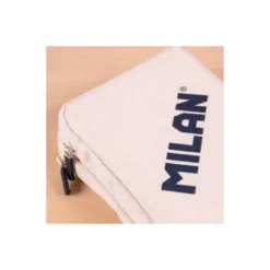 PLUMIER ESCOLAR MILAN 430 SINCE 1918 DOBLE CON ACCESORIOS COLOR BEIG 195X50X130 MM