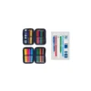 PLUMIER ESCOLAR MILAN 430 SINCE 1918 DOBLE CON ACCESORIOS COLOR AZUL 195X50X130 MM