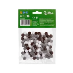POMPONES DE COLORES LIDERPAPEL 1 CM TONALIDADES NEUTRAS BOLSA CON 120 UNIDADES