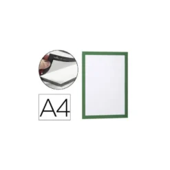 Porta anuncios Durable magnetico adhesivo A4 verde