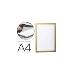 Porta anuncios Durable magnético adhesivo A4 oro