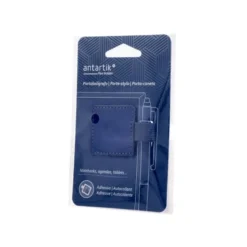 PORTABOLIGRAFO AUTOADHESIVO ANTARTIK PARA CUADERNO NOTE CON ELASTICO HASTA 15 MM GROSOR 80 MM AZUL MARINO