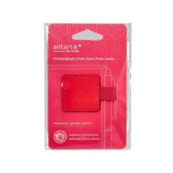 PORTABOLIGRAFO AUTOADHESIVO ANTARTIK PARA CUADERNO NOTE CON ELASTICO HASTA 15 MM GROSOR 80 MM FUCSIA 40X40 MM