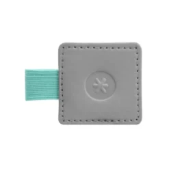 PORTABOLIGRAFO AUTOADHESIVO ANTARTIK PARA CUADERNO NOTE CON ELASTICO HASTA 15 MM GROSOR 80 MM GRIS Y TURQUESA