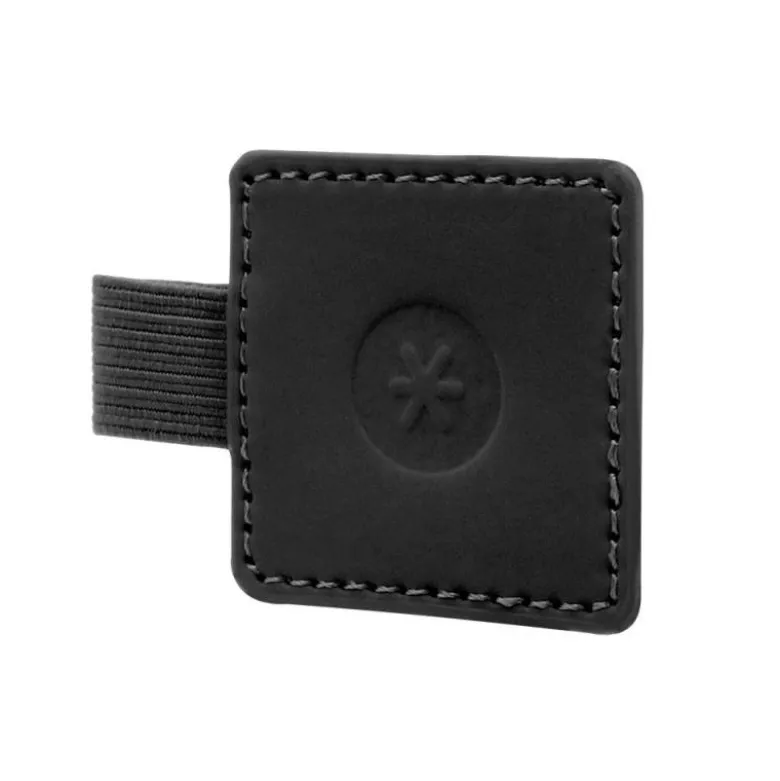 PORTABOLIGRAFO AUTOADHESIVO ANTARTIK PARA CUADERNO NOTE CON ELASTICO HASTA 15 MM GROSOR 80 MM NEGRO