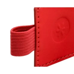 PORTABOLIGRAFO AUTOADHESIVO ANTARTIK PARA CUADERNO NOTE CON ELASTICO HASTA 15 MM GROSOR 80 MM ROJO 40X40 MM