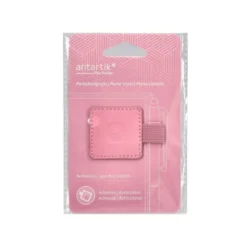PORTABOLIGRAFO AUTOADHESIVO ANTARTIK PARA CUADERNO NOTE CON ELASTICO HASTA 15 MM GROSOR 80 MM ROSA 40X40 MM