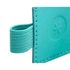 PORTABOLIGRAFO AUTOADHESIVO ANTARTIK PARA CUADERNO NOTE CON ELASTICO HASTA 15 MM GROSOR 80 MM TURQUESA 40X40