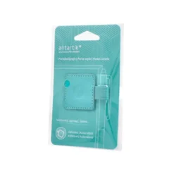 PORTABOLIGRAFO AUTOADHESIVO ANTARTIK PARA CUADERNO NOTE CON ELASTICO HASTA 15 MM GROSOR 80 MM TURQUESA 40X40
