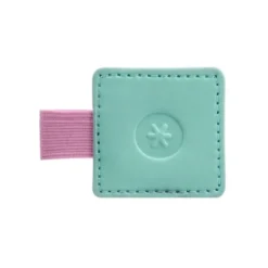 PORTABOLIGRAFO AUTOADHESIVO ANTARTIK PARA CUADERNO NOTE CON ELASTICO HASTA 15 MM GROSOR 80 MM TURQUESA Y ROSA
